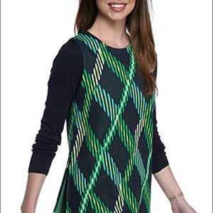 Crown & Ivy | Women’s Plaid Side-Slit Tunic